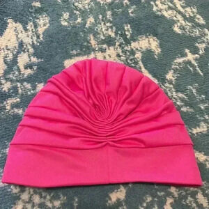 Vintage style retro polyester latex swim cap